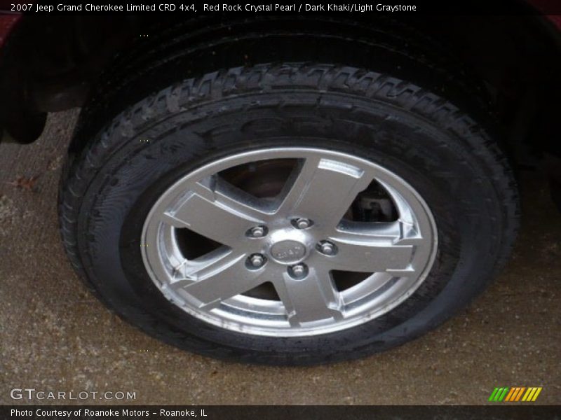 Red Rock Crystal Pearl / Dark Khaki/Light Graystone 2007 Jeep Grand Cherokee Limited CRD 4x4