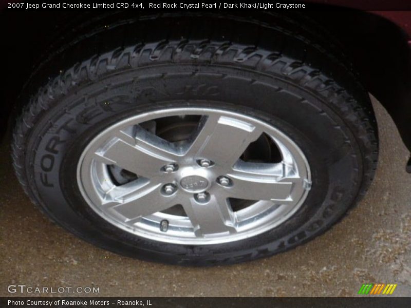 Red Rock Crystal Pearl / Dark Khaki/Light Graystone 2007 Jeep Grand Cherokee Limited CRD 4x4