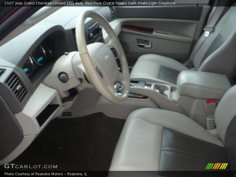 Red Rock Crystal Pearl / Dark Khaki/Light Graystone 2007 Jeep Grand Cherokee Limited CRD 4x4