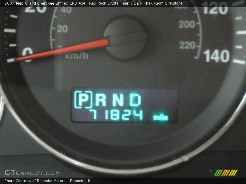 Red Rock Crystal Pearl / Dark Khaki/Light Graystone 2007 Jeep Grand Cherokee Limited CRD 4x4