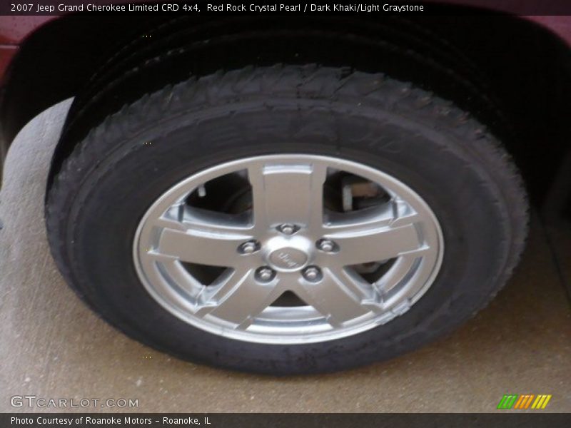 Red Rock Crystal Pearl / Dark Khaki/Light Graystone 2007 Jeep Grand Cherokee Limited CRD 4x4