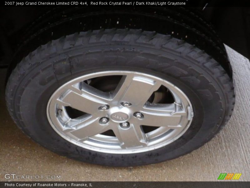 Red Rock Crystal Pearl / Dark Khaki/Light Graystone 2007 Jeep Grand Cherokee Limited CRD 4x4