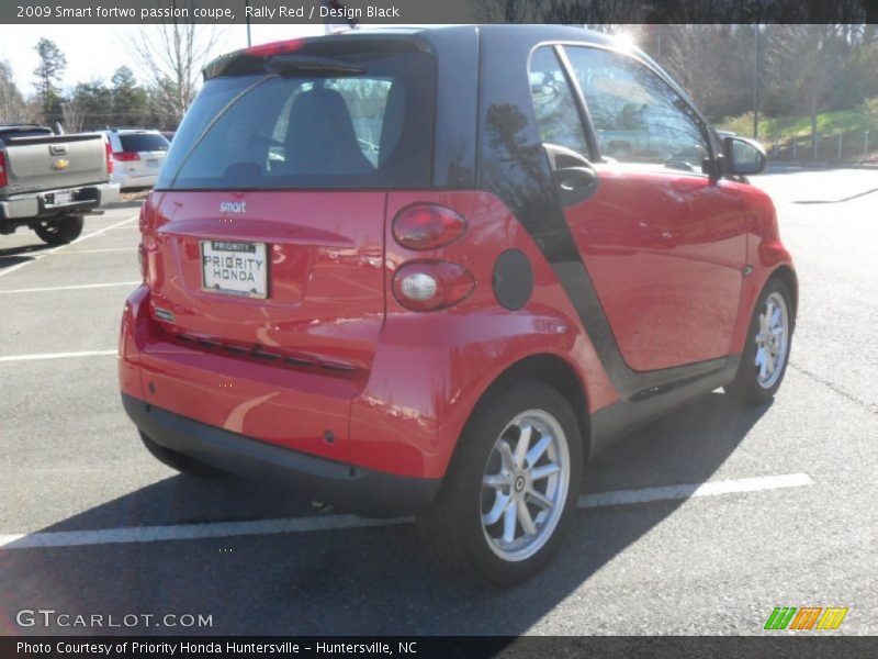 Rally Red / Design Black 2009 Smart fortwo passion coupe