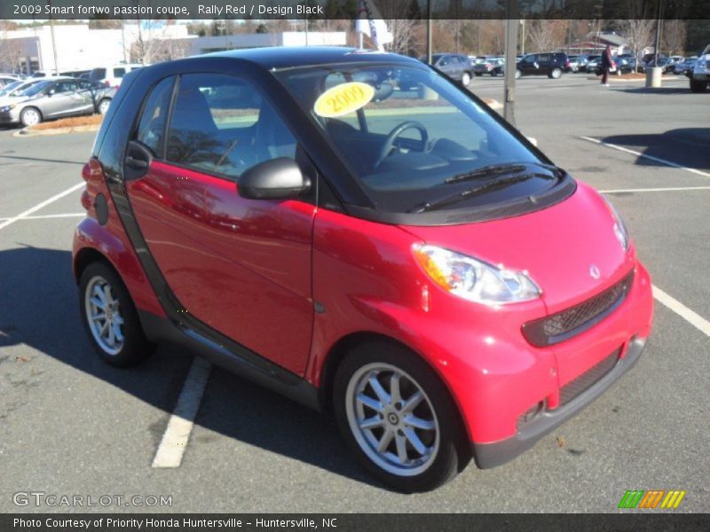 Rally Red / Design Black 2009 Smart fortwo passion coupe