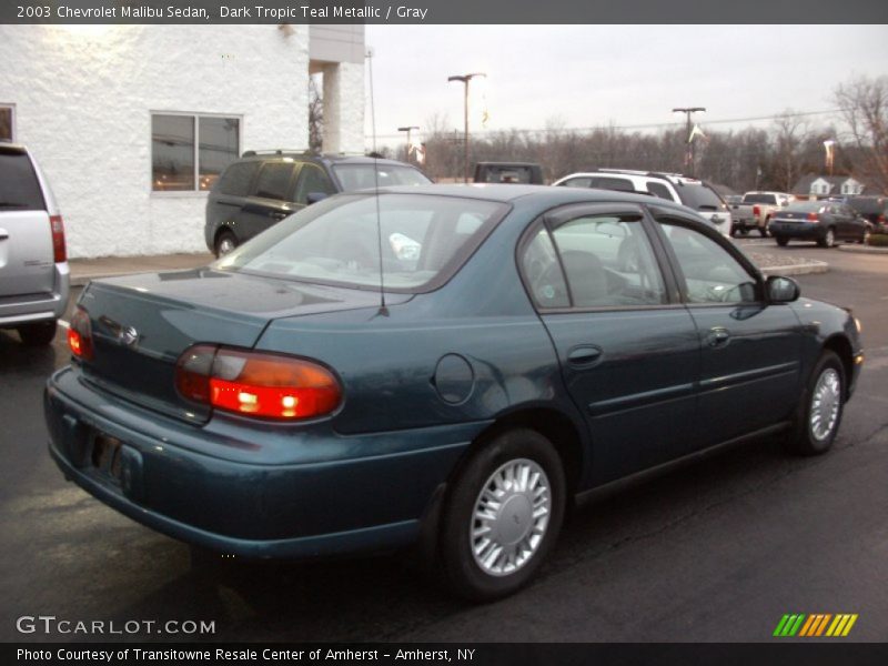 Dark Tropic Teal Metallic / Gray 2003 Chevrolet Malibu Sedan