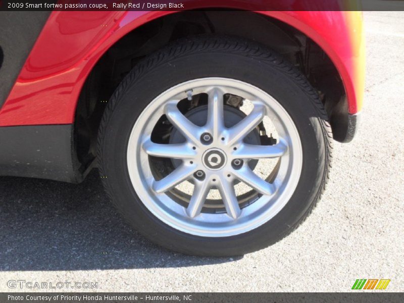 Rally Red / Design Black 2009 Smart fortwo passion coupe