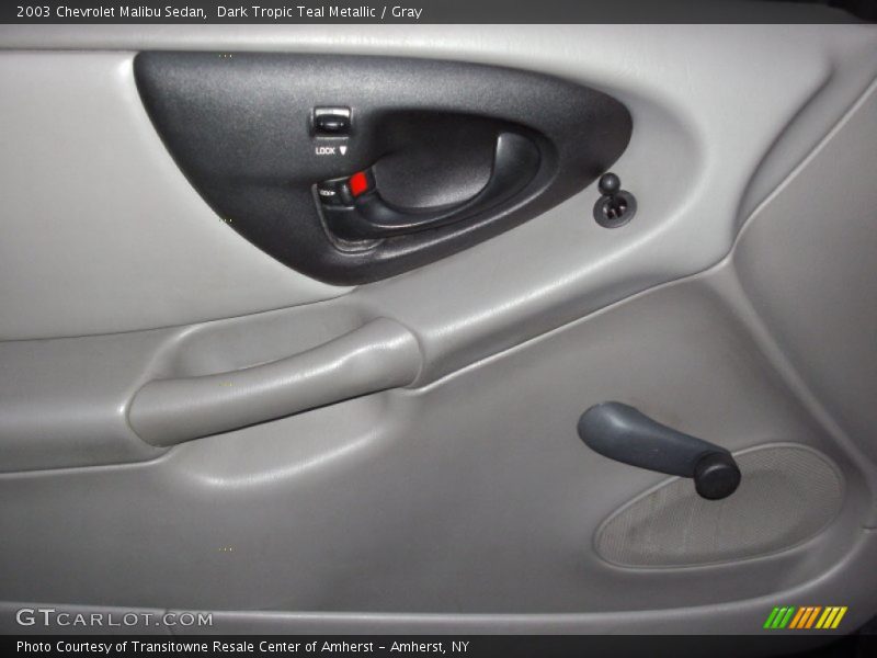 Dark Tropic Teal Metallic / Gray 2003 Chevrolet Malibu Sedan