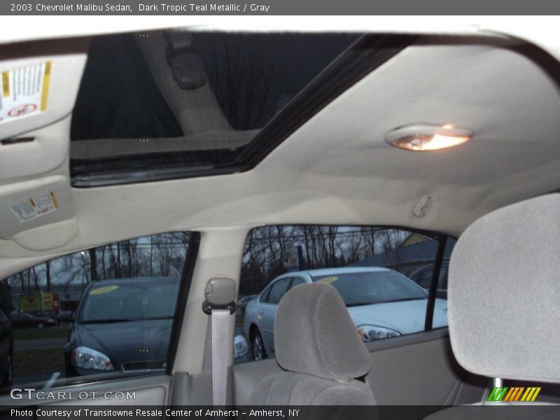 Dark Tropic Teal Metallic / Gray 2003 Chevrolet Malibu Sedan