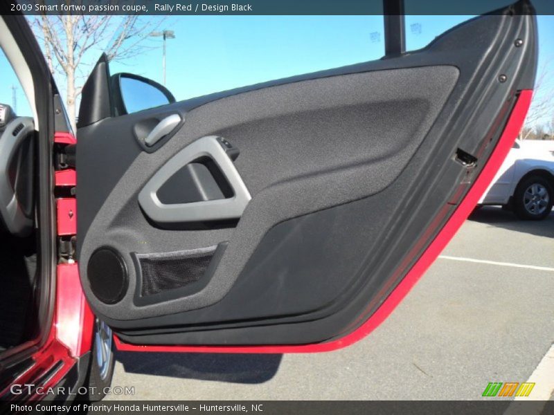 Rally Red / Design Black 2009 Smart fortwo passion coupe