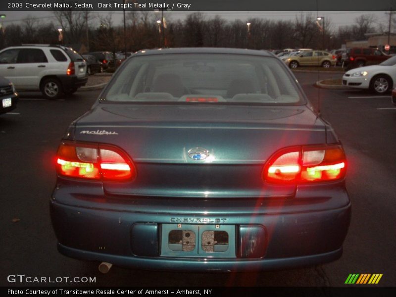 Dark Tropic Teal Metallic / Gray 2003 Chevrolet Malibu Sedan