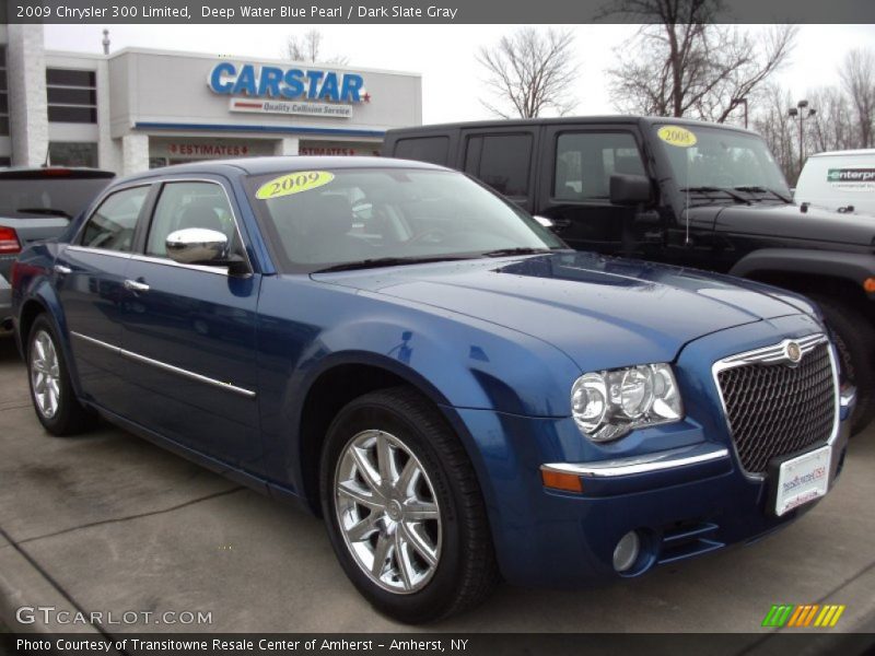 Deep Water Blue Pearl / Dark Slate Gray 2009 Chrysler 300 Limited