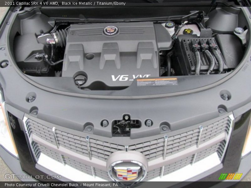 Black Ice Metallic / Titanium/Ebony 2011 Cadillac SRX 4 V6 AWD
