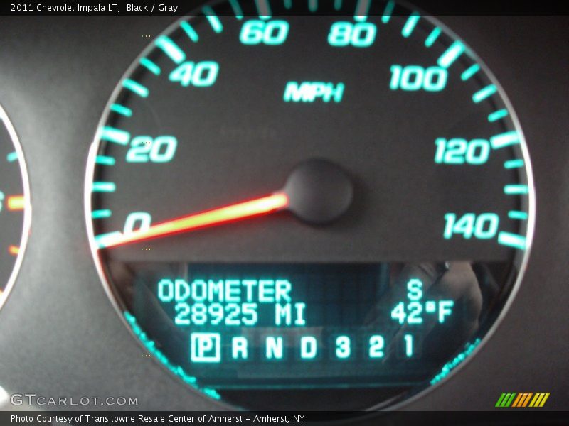 Black / Gray 2011 Chevrolet Impala LT