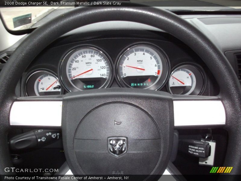 Dark Titanium Metallic / Dark Slate Gray 2008 Dodge Charger SE