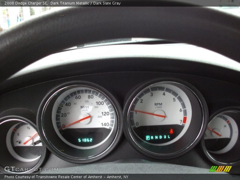 Dark Titanium Metallic / Dark Slate Gray 2008 Dodge Charger SE