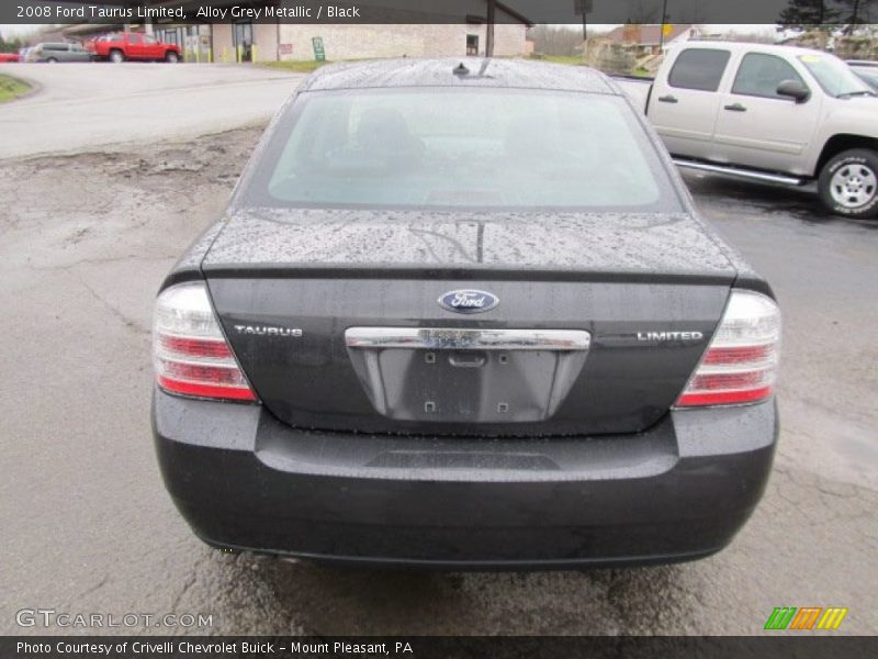 Alloy Grey Metallic / Black 2008 Ford Taurus Limited