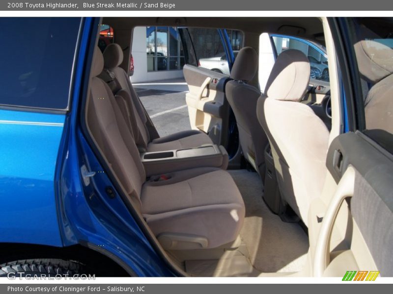 Blue Streak Metallic / Sand Beige 2008 Toyota Highlander