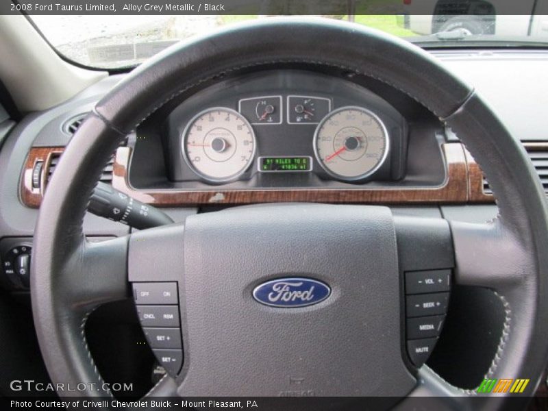 Alloy Grey Metallic / Black 2008 Ford Taurus Limited