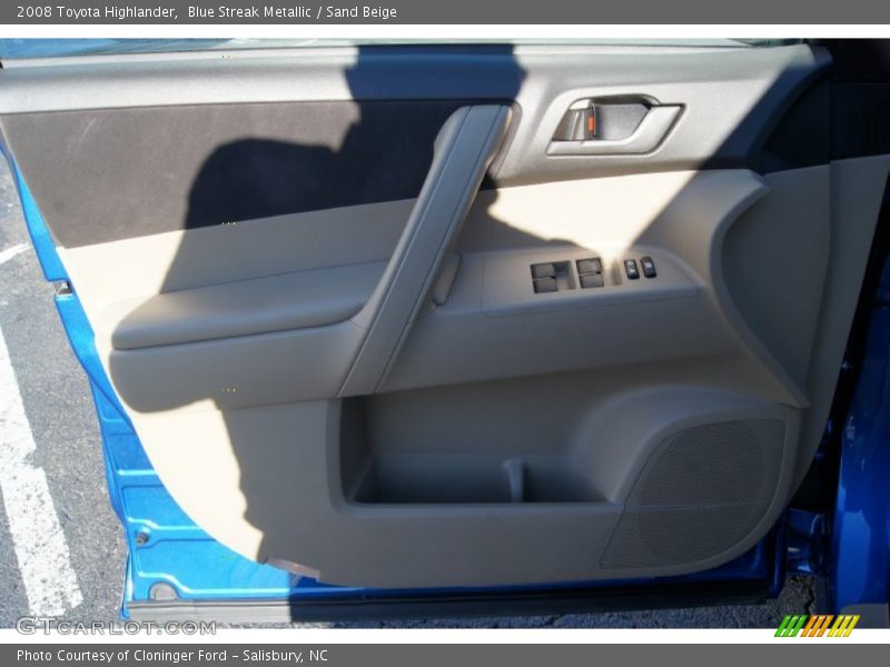 Blue Streak Metallic / Sand Beige 2008 Toyota Highlander