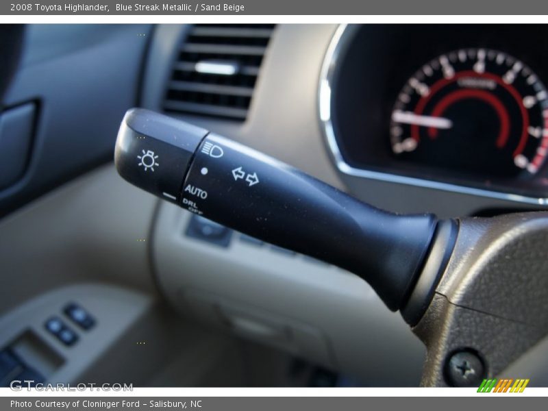 Blue Streak Metallic / Sand Beige 2008 Toyota Highlander