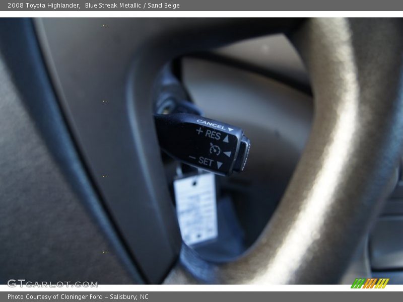 Blue Streak Metallic / Sand Beige 2008 Toyota Highlander