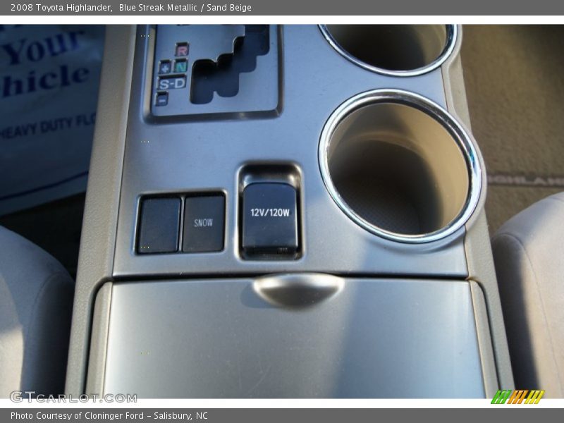 Blue Streak Metallic / Sand Beige 2008 Toyota Highlander
