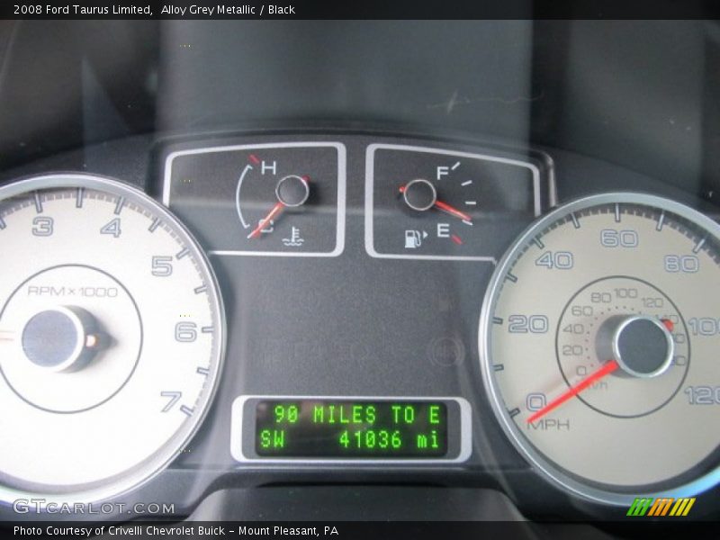 Alloy Grey Metallic / Black 2008 Ford Taurus Limited