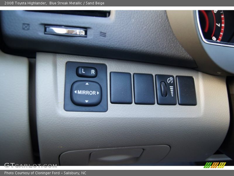 Blue Streak Metallic / Sand Beige 2008 Toyota Highlander