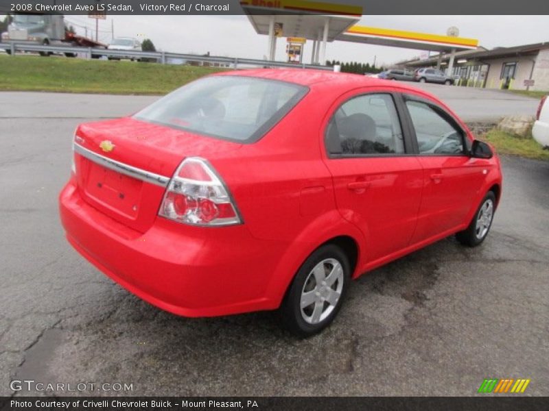 Victory Red / Charcoal 2008 Chevrolet Aveo LS Sedan
