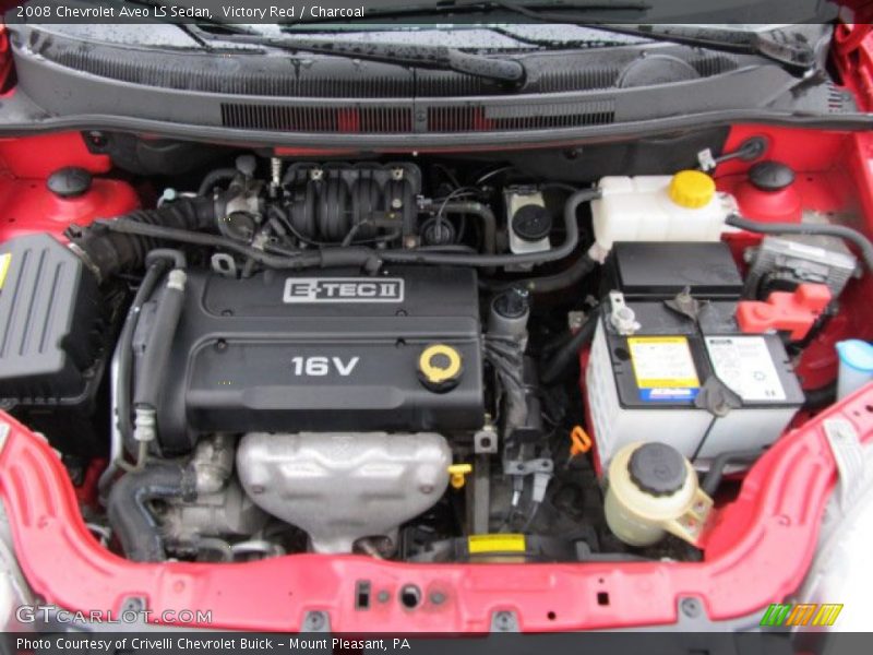 Victory Red / Charcoal 2008 Chevrolet Aveo LS Sedan