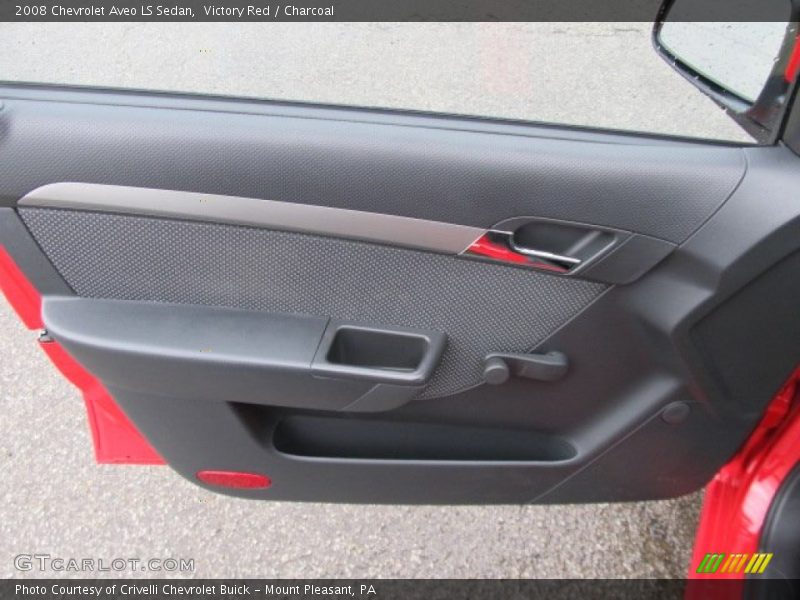 Victory Red / Charcoal 2008 Chevrolet Aveo LS Sedan