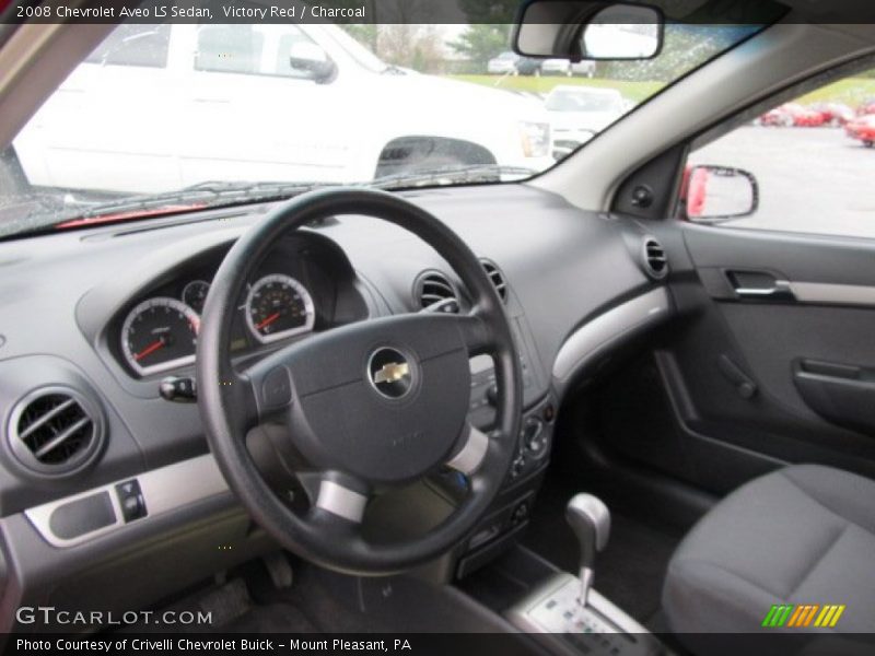 Victory Red / Charcoal 2008 Chevrolet Aveo LS Sedan