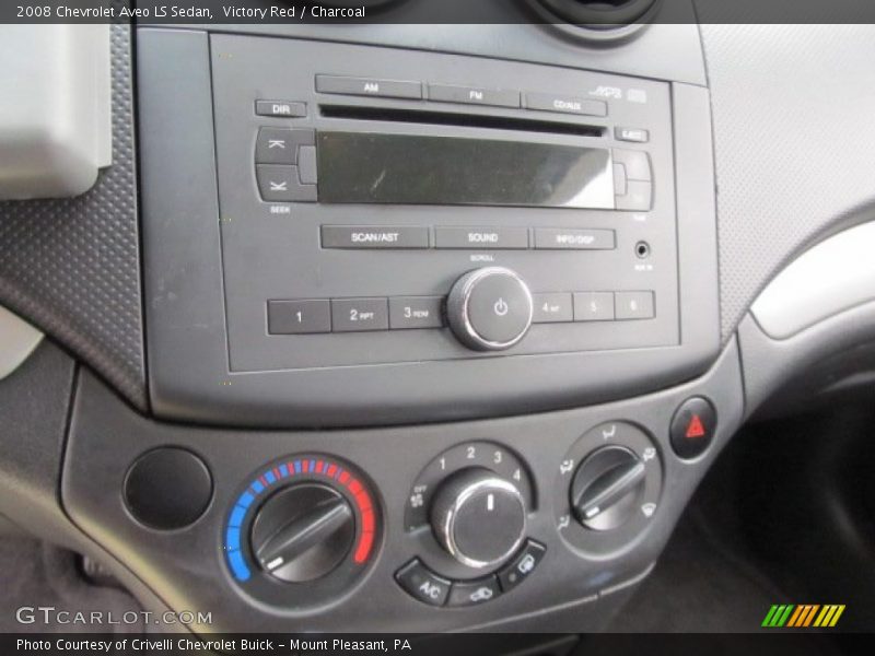 Victory Red / Charcoal 2008 Chevrolet Aveo LS Sedan