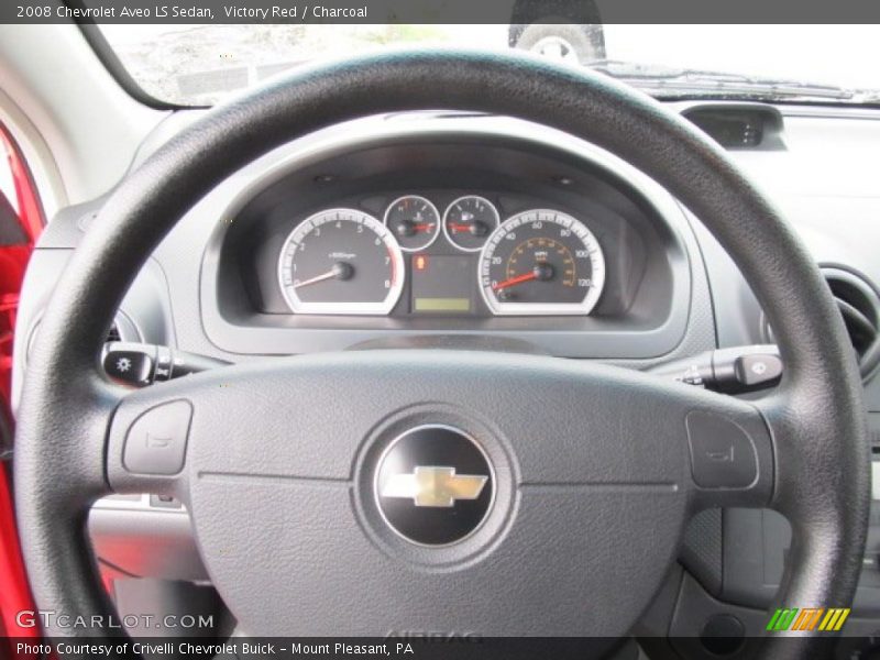 Victory Red / Charcoal 2008 Chevrolet Aveo LS Sedan