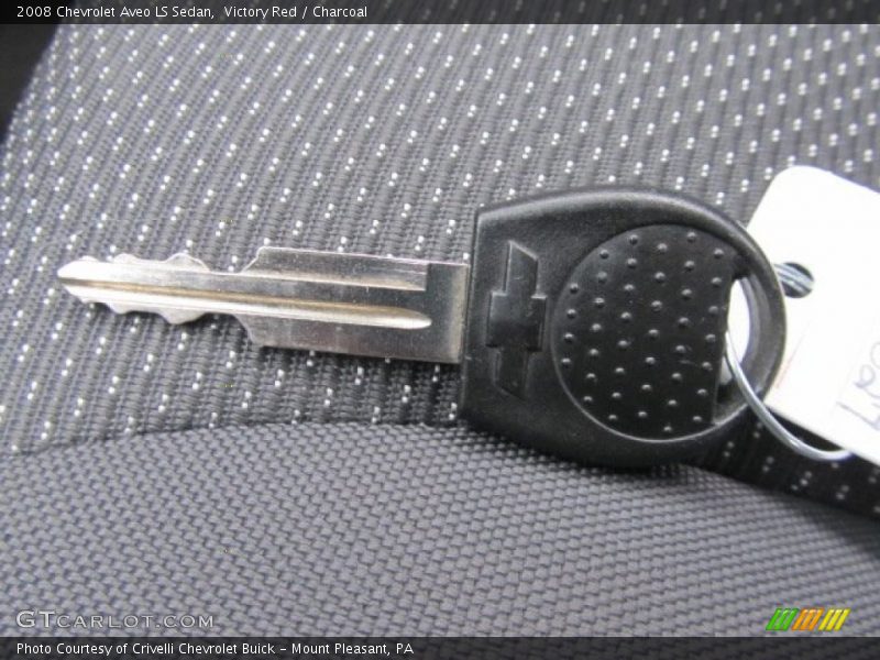Victory Red / Charcoal 2008 Chevrolet Aveo LS Sedan