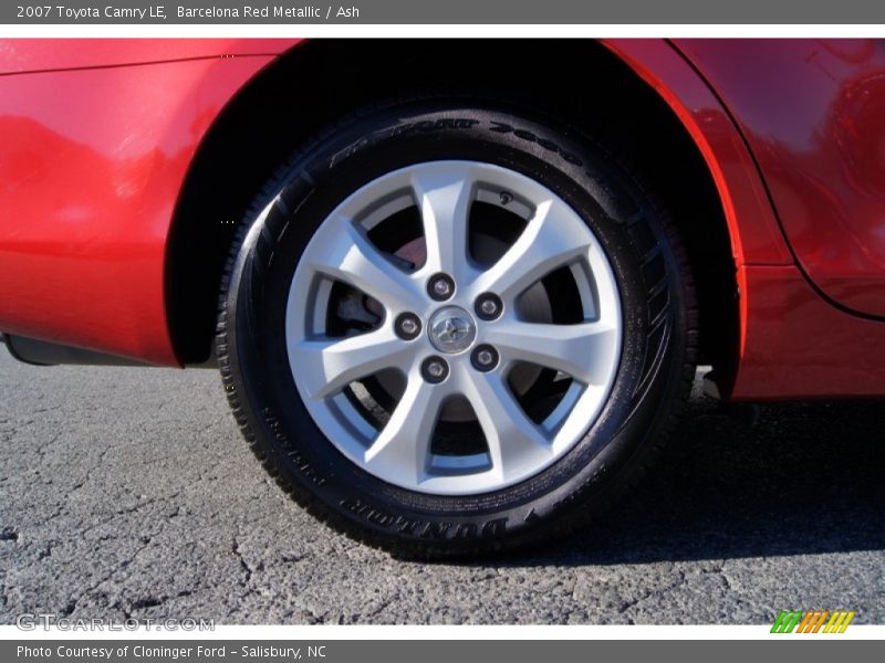 Barcelona Red Metallic / Ash 2007 Toyota Camry LE
