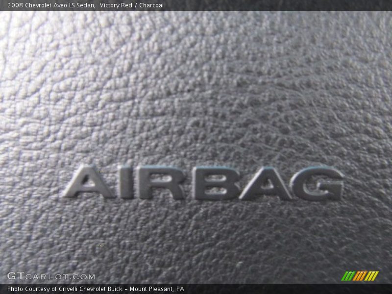 Victory Red / Charcoal 2008 Chevrolet Aveo LS Sedan