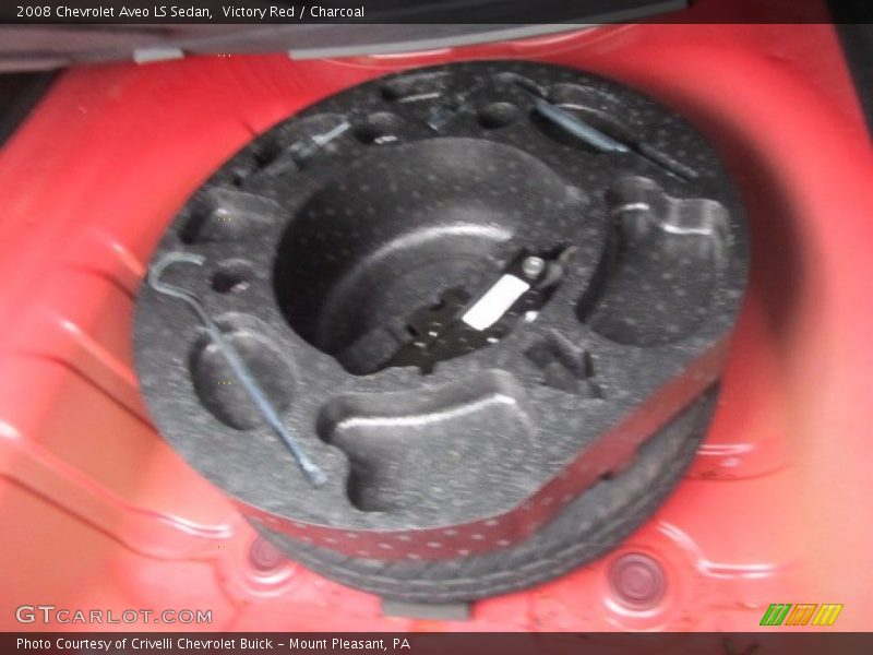 Victory Red / Charcoal 2008 Chevrolet Aveo LS Sedan