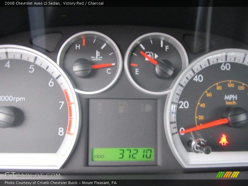 Victory Red / Charcoal 2008 Chevrolet Aveo LS Sedan