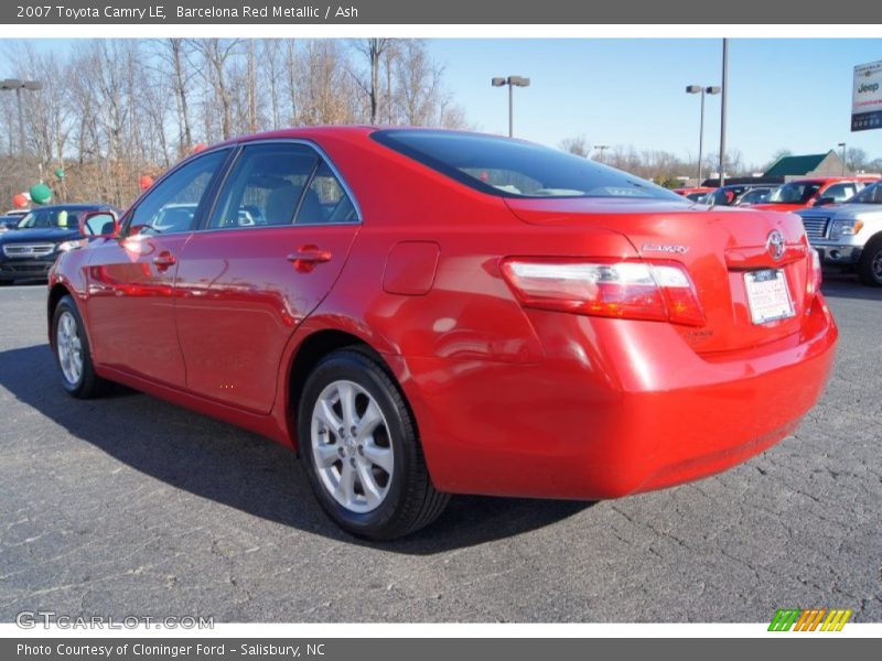 Barcelona Red Metallic / Ash 2007 Toyota Camry LE