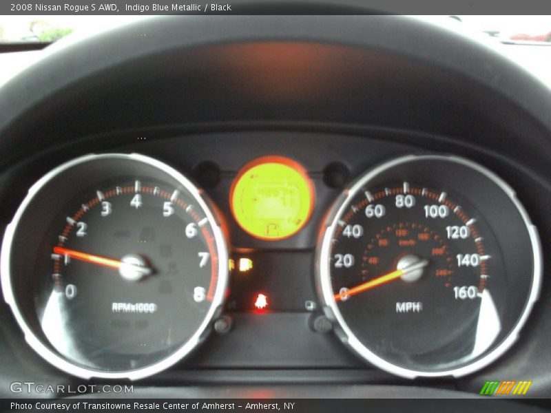 Indigo Blue Metallic / Black 2008 Nissan Rogue S AWD