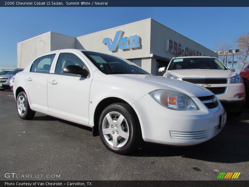 Summit White / Neutral 2006 Chevrolet Cobalt LS Sedan