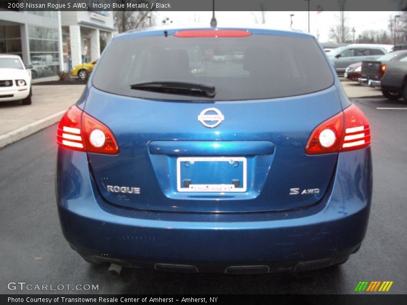 Indigo Blue Metallic / Black 2008 Nissan Rogue S AWD