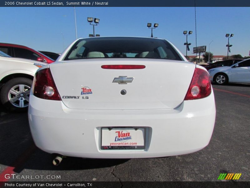 Summit White / Neutral 2006 Chevrolet Cobalt LS Sedan