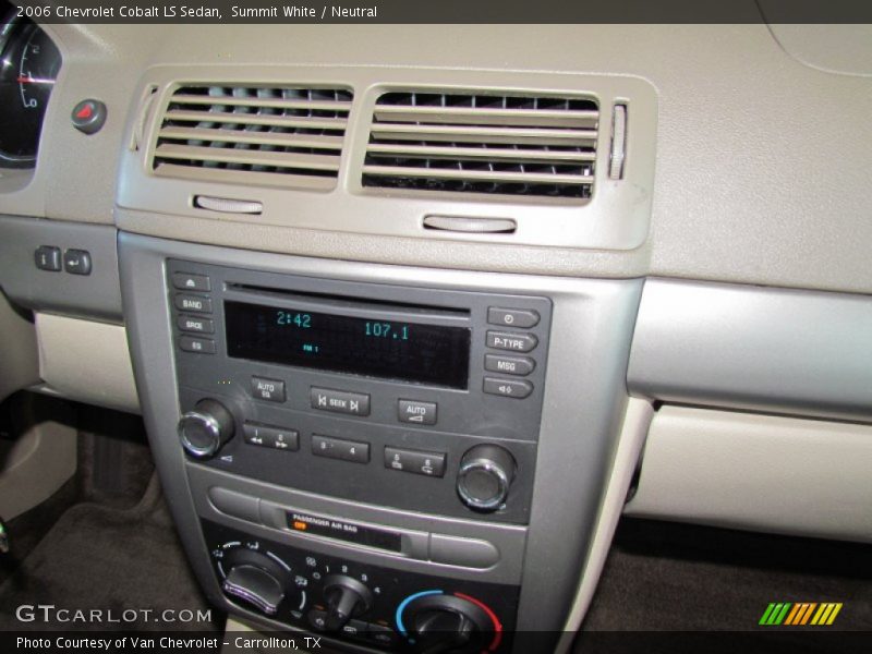 Summit White / Neutral 2006 Chevrolet Cobalt LS Sedan