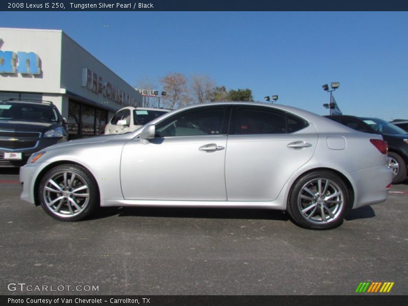 Tungsten Silver Pearl / Black 2008 Lexus IS 250