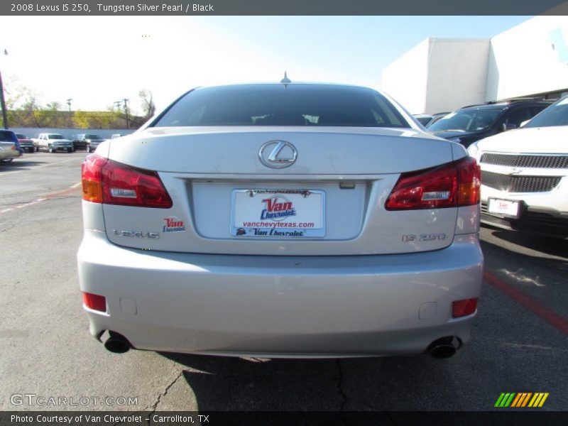 Tungsten Silver Pearl / Black 2008 Lexus IS 250