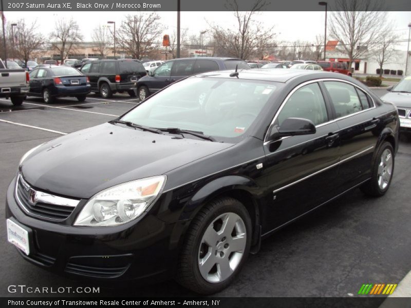 Black Onyx / Morocco Brown 2007 Saturn Aura XE