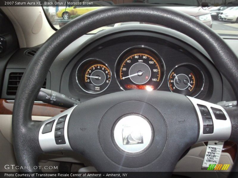 Black Onyx / Morocco Brown 2007 Saturn Aura XE