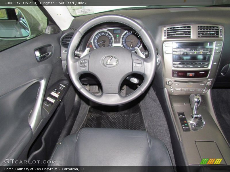 Tungsten Silver Pearl / Black 2008 Lexus IS 250